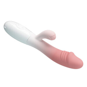 Pretty Love Snappy – Vibrator Rabbit Waterproof, Silicon Premium, punctul G, 19 cm, Ø 3.2 cm