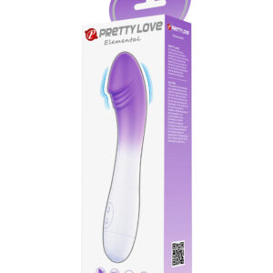 Pretty Love Elemental – Vibrator Punctul G Waterproof, Silicon Premium, 19 cm, Ø 3.2 cm