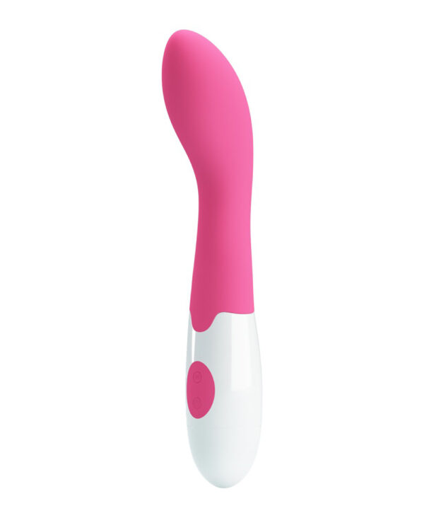 Pretty Love Bishop – Vibrator Punctul G Waterproof, Silicon Premium, roz, 18.2 cm, Ø 3.1 cm