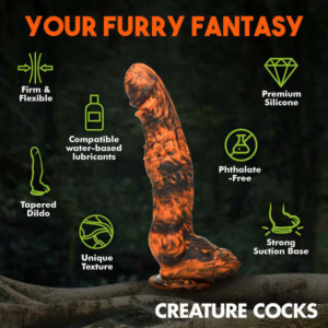 Creature Cocks Sabretooth – Huge Dildo, Fantasy Monster, Silicon, 29 cm