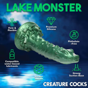 Creature Cocks Lake Creature – Huge Dildo, Dragon Monster, Silicon, 21 cm