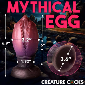 Creature Cocks Dragon Hatch Egg – Dildo Gros, Fantasy XL, Silicon, 18 cm