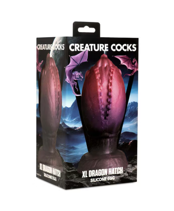 Creature Cocks Dragon Hatch Egg – Dildo Gros, Fantasy XL, Silicon, 18 cm