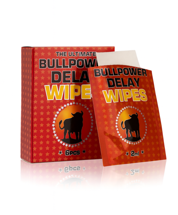 BULL Power Delay Wipes – Servetele anti ejaculare precoce, intarziere ejaculare - 6 buc