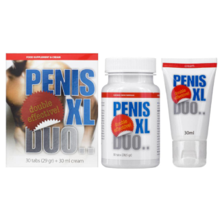 Penis XL Duo Pack – Set pentru marirea penisului si stimularea erectiei - 1 cutie de 30 capsule + 1 crema de 30 ml