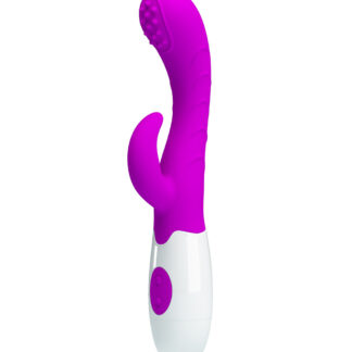 Pretty Love Arthur – Vibrator Rabbit, Waterproof, Silicon Premium, roz, 20 cm, Ø 3 cm