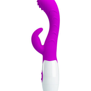 Pretty Love Arthur – Vibrator Rabbit, Waterproof, Silicon Premium, roz, 20 cm, Ø 3 cm