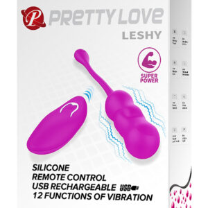 Pretty Love Leshy – Ou Vibrator cu Telecomanda, Silicon Premium, Ø 2.8 cm