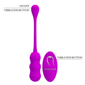 Pretty Love Leshy – Ou Vibrator cu Telecomanda, Silicon Premium, Ø 2.8 cm