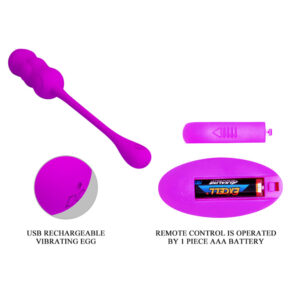 Pretty Love Leshy – Ou Vibrator cu Telecomanda, Silicon Premium, Ø 2.8 cm