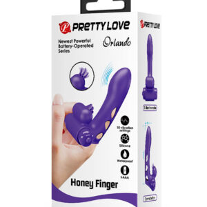 Pretty Love Orlando – Vibrator Honey Finger Sleeve, Waterproof, mov