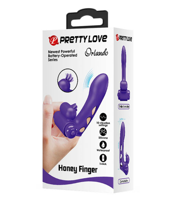Pretty Love Orlando – Vibrator Honey Finger Sleeve, Waterproof, mov
