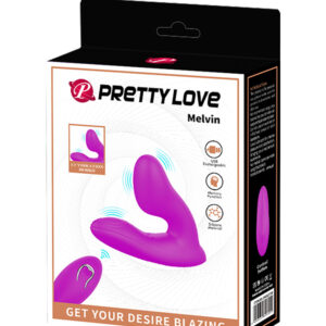 Pretty Love Melvin – Vibrator cu Telecomanda, Stimulare Clitoris + Punctul G, Ø 2.5 cm
