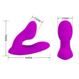 Pretty Love Melvin – Vibrator cu Telecomanda, Stimulare Clitoris + Punctul G, Ø 2.5 cm