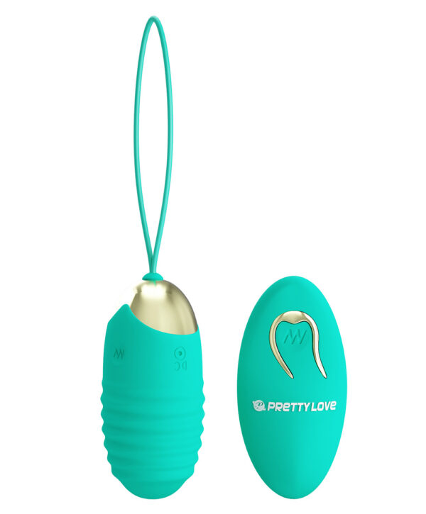 Pretty Love Jessica Green – Ou Vibrator cu Telecomanda, Silicon Premium, Ø 3.3 cm