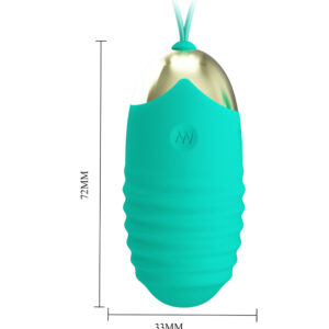 Pretty Love Jessica Green – Ou Vibrator cu Telecomanda, Silicon Premium, Ø 3.3 cm