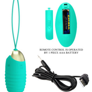 Pretty Love Jessica Green – Ou Vibrator cu Telecomanda, Silicon Premium, Ø 3.3 cm
