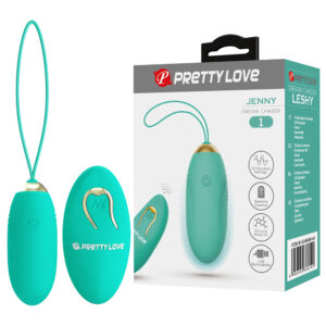 Pretty Love Jenny Green – Ou Vibrator cu Telecomanda, Silicon Premium, Ø 2.8 cm