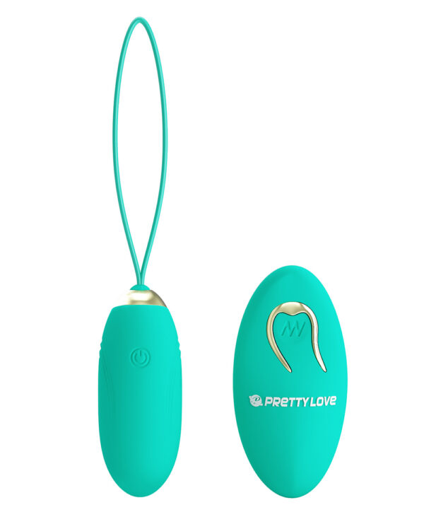 Pretty Love Jenny Green – Ou Vibrator cu Telecomanda, Silicon Premium, Ø 2.8 cm