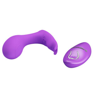 Pretty Love Idabelle Purple – Vibrator cu Telecomanda, Stimulare Punctul G + Clitoris, Ø 3.3 cm
