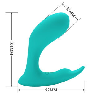 Pretty Love Idabelle Green – Vibrator cu Telecomanda, Stimulare Punctul G + Clitoris, Ø 3.3 cm