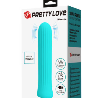 Pretty Love Blanche – Vibrator Bullet, Waterproof, Silicon Premium, 10 cm, Ø 2 cm