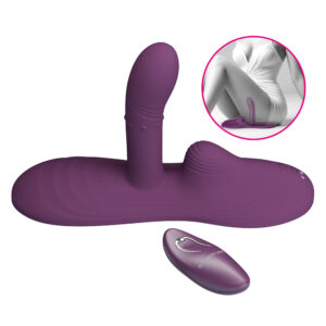 Pretty Love Luka – Vibrator cu Incalzire, Telecomanda, Stimulare Clitoris + Punctul G, Silicon Premium, Ø 3.5 cm