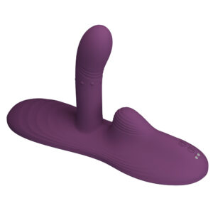 Pretty Love Luka – Vibrator cu Incalzire, Telecomanda, Stimulare Clitoris + Punctul G, Silicon Premium, Ø 3.5 cm