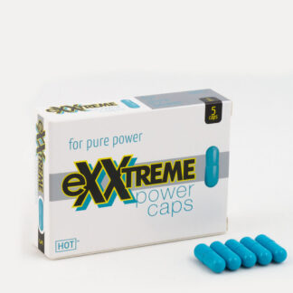 HOT eXXtreme Power Caps – Capsule potenta barbati, supliment cu guarana si vitamine - 5 buc