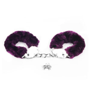Fluffy Hand Cuffs Purple – Catuse cu puf