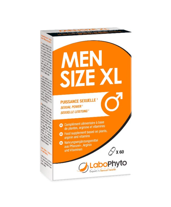 MENSIZE XL Labophyto – Capsule supliment pentru mărire penis si erecție puternică, cu Ginseng si Ginkgo Biloba - 60 buc