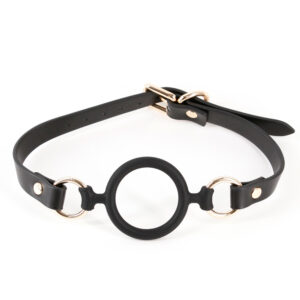 Megan Ring Gag Black – Calus cu inel