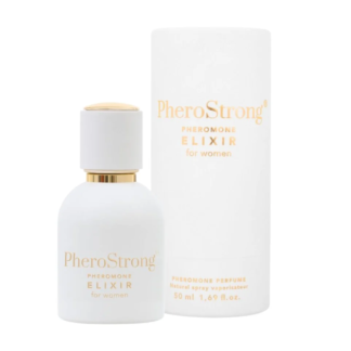PheroStrong Elixir – Parfum cu feromoni pentru femei, cu note de mosc alb, ambra, vanilie de Madagascar - 50 ml