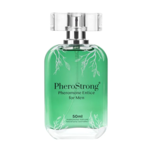 PheroStrong Entice – Parfum cu feromoni pentru barbati, cu note de patchouli, floare de portocal și bergamota - 50 ml