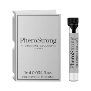 PheroStrong Exclusive – Mostra Parfum cu feromoni pentru barbati, cu note de lavanda, piper si bergamota - 1 ml