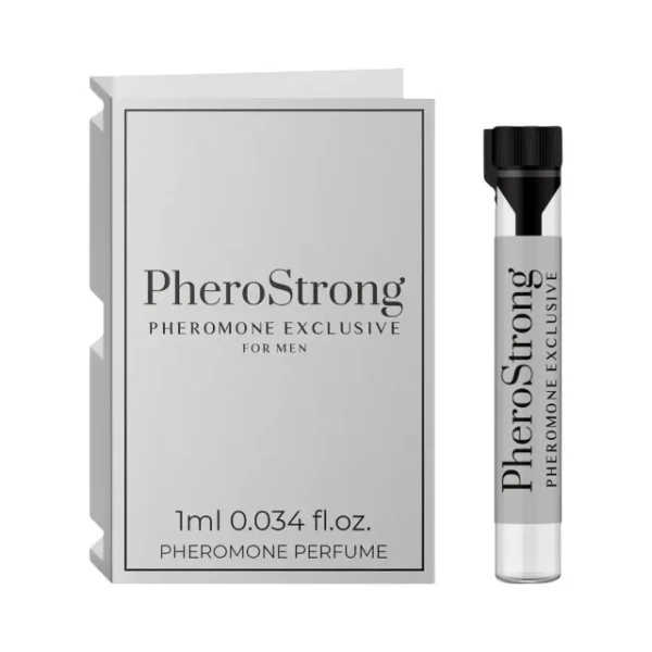 PheroStrong Exclusive – Mostra Parfum cu feromoni pentru barbati, cu note de lavanda, piper si bergamota - 1 ml