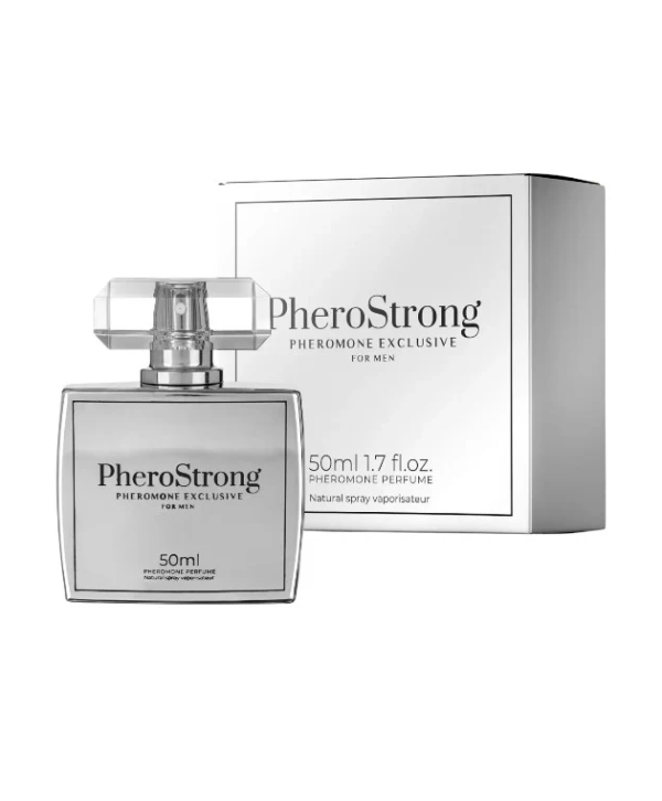 PheroStrong Exclusive – Parfum cu feromoni pentru barbati, cu note de lavanda, piper si bergamota - 50 ml