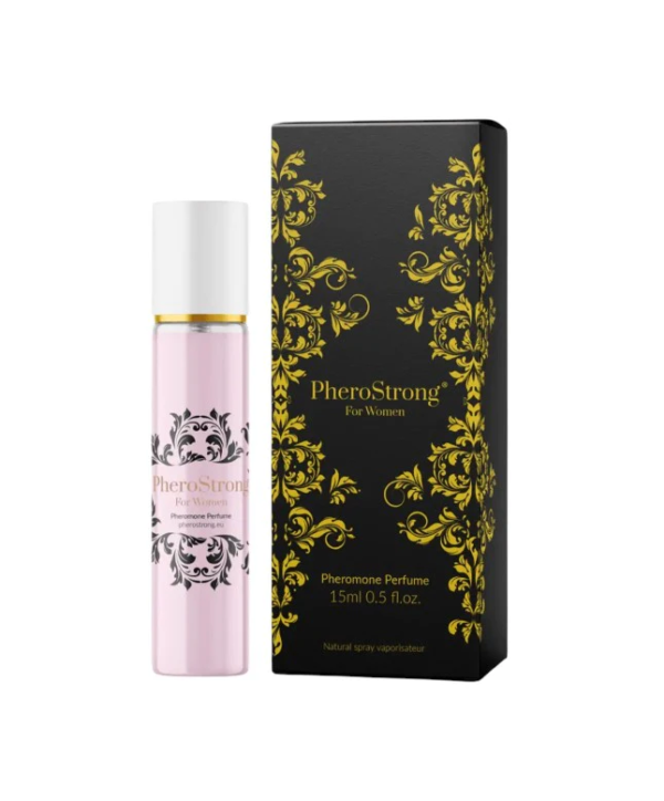 PheroStrong – Parfum cu feromoni pentru femei, cu note de floare de clopotel, lamaie si mar - 15 ml