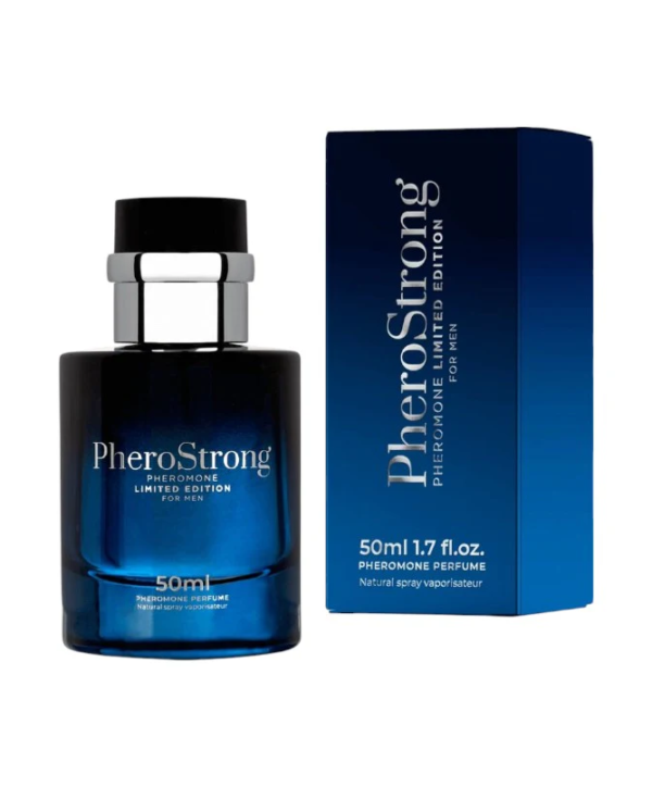 PheroStrong Limited Edition – Parfum cu feromoni pentru barbati, cu note de lemn de santal, maslin si vanilie - 50 ml