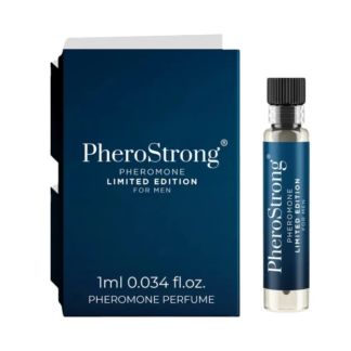 PheroStrong Limited Edition – Mostra Parfum cu feromoni pentru barbati, cu note de lemn de santal, maslin si vanilie - 1 ml