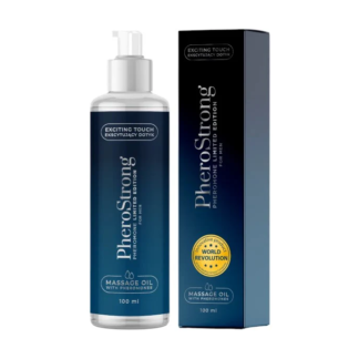 PheroStrong Limited Edition – Ulei de masaj erotic cu feromoni, pe baza de uleiuri naturale si floare de cires japonez, pentru barbati - 100 ml
