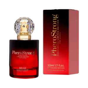 PheroStrong Limited Edition – Parfum cu feromoni pentru femei, cu note de coacaze negre si trandafir - 50 ml