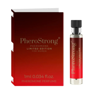 PheroStrong Limited Edition – Mostra Parfum cu feromoni pentru femei, cu note de coacaze negre si trandafir - 1 ml