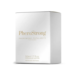 PheroStrong Popularity – Parfum cu Feromoni Femei, Zmeură • Căpșuni • Bujor • Mosc, 50 ml