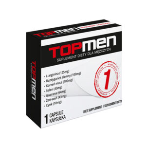 TopMen Plus – Capsula erectie puternica si crestere potenta, cu L-Arginina, Maca, Guarana - 1 buc