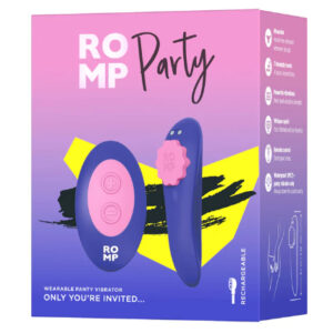 ROMP Party – Vibrator pentru chilot, cu telecomanda, stimulare clitoridiana, 7 moduri vibratie