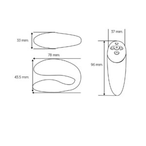 We-Vibe Chorus – Vibrator Smart cu Telecomanda, pentru Cupluri