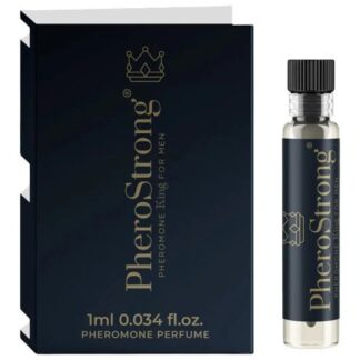 PheroStrong King – Mostra Parfum cu feromoni pentru barbati, cu note patchouli si lemn de santal - 1 ml