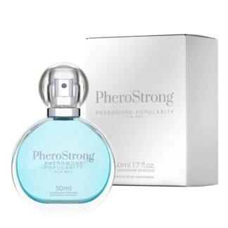 PheroStrong Popularity – Parfum cu Feromoni Bărbați, Bergamotă • Ghimbir • Salvie • Cedru, 50 ml