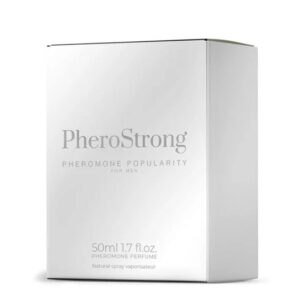 PheroStrong Popularity – Parfum cu Feromoni Bărbați, Bergamotă • Ghimbir • Salvie • Cedru, 50 ml